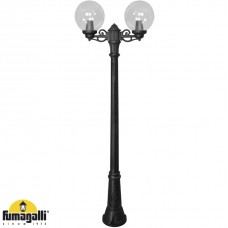 Φωτιστικό Κολώνα 2m με Λάμπες LED 2x8.5W 1938lm CCT Ρητίνης Μαύρο IP55 Fumagalli Globe G250 2L